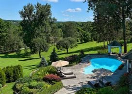 Pool and Grounds - Country homes for sale and luxury real estate including horse farms and property in the Caledon and King City areas near Toronto