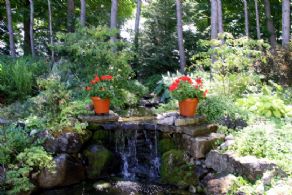 Garden Waterfall - Country homes for sale and luxury real estate including horse farms and property in the Caledon and King City areas near Toronto