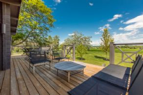 Deck with Glass Panels - Country homes for sale and luxury real estate including horse farms and property in the Caledon and King City areas near Toronto