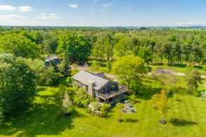 Aerial Photo - Country homes for sale and luxury real estate including horse farms and property in the Caledon and King City areas near Toronto